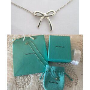 Tiffany & Co Silver Bow Necklace